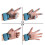 Blue Silicone Finger Exerciser 20 x 5 cm Hand Grip 5