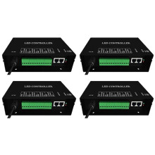 4X H802RA 4 (4096 Pixels) Artnet Controller DMX Artnet Controller WS2801 WS2811 Artnet Madrix Pixel Controller