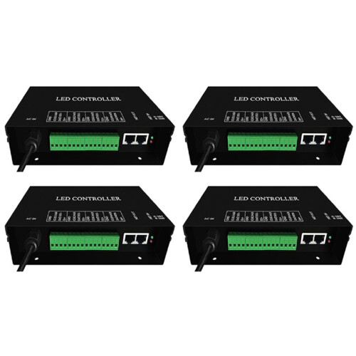 4X H802RA 4  (4096 Pixels) Artnet Controller DMX Artnet Controller WS2801 WS2811 Artnet Madrix Pixel Controller