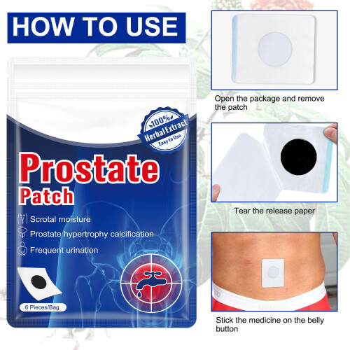 Prostate Belly Button Patch 6pcs Breathable Relief for Men 2