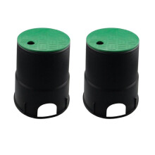 2X 6in Garden Lawn Underground Valve Box Cap Sprinkler Watering Valve Cover Lid