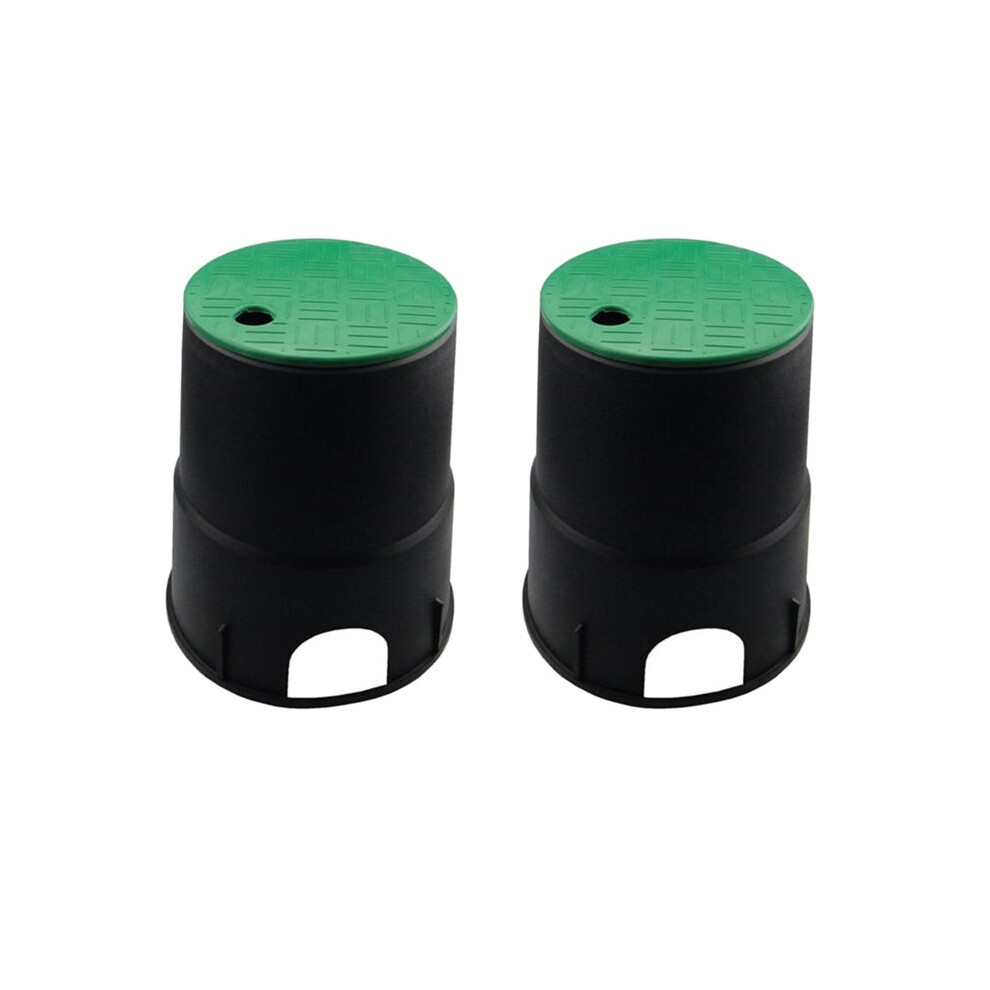 2X 6In Garden Lawn Underground Valve Box Cap Sprinkler Watering Valve Cover Lid 4713841594473