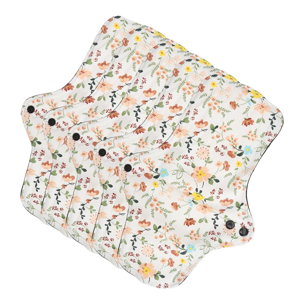 5pcs Reusable Breathable Cotton Menstrual Pads Pack - S, M, L