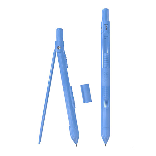 NBX Compass + 0.7mm Pencil, 15x1.2 cm, White 1