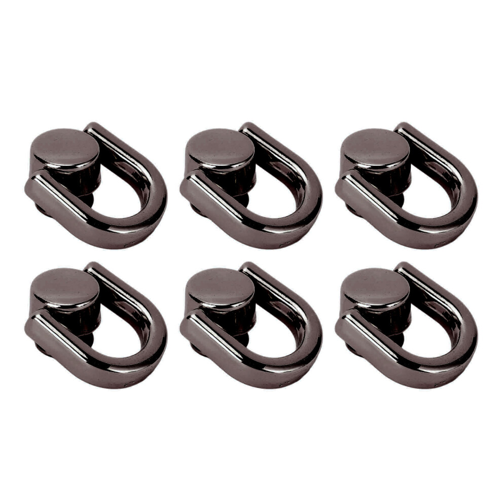 20Pcs Gray Zinc Alloy Iron D Ring Rivets 16X9.5mm For Leather 6921388168745