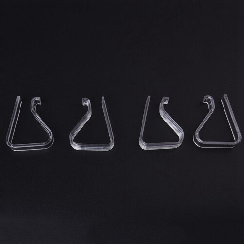 12 Pezzi Partito Trasparente Plastica 20mm-35mm Tavolo Clip 2