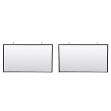 2X Tragbare Projektionswand für Heimkino HD Weiß Foldable Anti-Crease (120 Zoll)