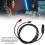 XLR to Dual RCA Cable 1m Black, 2x RCA Outputs 8