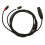 XLR to Dual RCA Cable 1m Black, 2x RCA Outputs 16