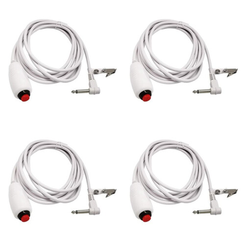 4X Nurse Call Cable 6.35mm  Nurse Call Device Emergency Call Cable with Push Button 1