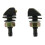 8 Pcs Black Plastic Car Front Window Windshield Washer Spray Nozzle for  Pair 4