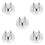 5Pcs Plastic Showerhead Suction Cup Holders Removable Silver Brackets 8