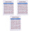 3Pcs Multi Note Decals Guitar Chord Practice Durable for Learner Use 5