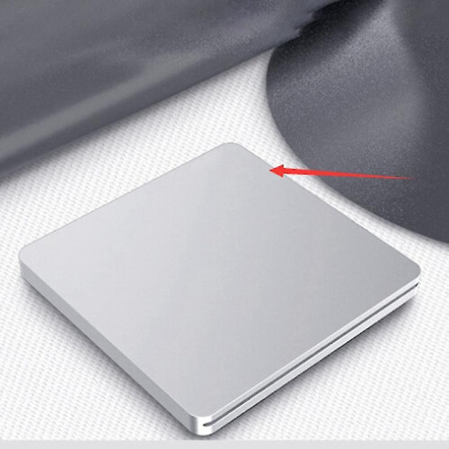 USB Type-C External DVD Drive Compatible with Windows Mac Linux, Silver Portable CD/DVD Burner Plug and Play for Laptop PC 1