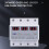 Three Phase Voltage Protector Adjustable Over Under Voltage 63A with Auto Reset Voltage Display for Motor Protection 5