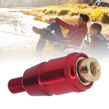 8mm Aluminium Alloy Fishing Net Rod Pod Connector Anti-Rotation Adapter Red