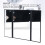 Black 3-Fold LED Lighted Makeup Mirror, Portable, 500mAh, CR2032 2