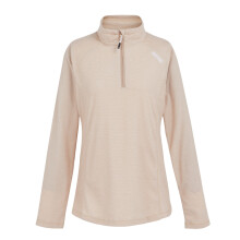 (10 UK, Warm Taupe/Blanc De Blanc) Regatta Great Outdoors Womens/Ladies Montes Half Zip Fleece Top
