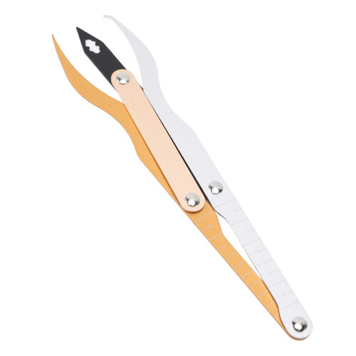 Règle de sourcils au ratio d'or Multi 17 cm acier 1