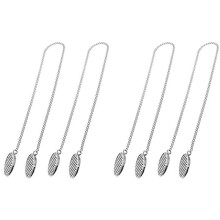 4 Pcs Napkin Chain Napkin Holder Napkin Clips Chain Flexible Lanyard Neck Strap for Seniors Older Adults Children