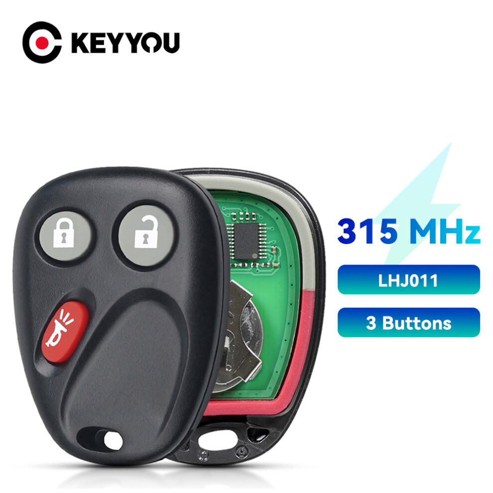 Lhj011 315Mhz 3 Buttons Remote Key For Hummer H2 Chevrolet Avalanche Cadillac Escalade 2003 2004 2005 2006 6935161690156