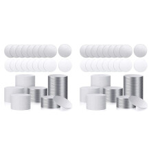 Ensemble D'Autocollants Aluminium Vierges pour Sublimation Feuille D'Aluminium pour Plateau Ă Pendentif Rond pour Lunette Vierge,Disques Vierges pour