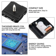 2X Quartz Clock Mechanism Kit, Wall Clock Mechanisms Mattery Powered Replacement, Clock Replacement DIY Repair Parts