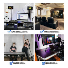 48 Pack Acoustic Panels,Sound Proof Foam Panels,Studio Soundproofing Wedges,Wall Reduce Noise Foam,for Music Studio,Etc