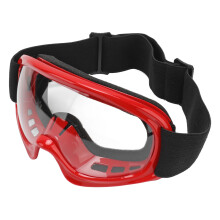 Kinder Motocross-Brillengläser stoßfest UV-Schutz Rot für Outdoor ATV Fahrradfahren
