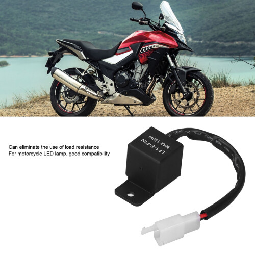 LED Blinkerrelais 2-polig 12V DC Motorradblinker Lichtmodul 150W 2