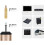 2X Wireless Microphone System,Wireless Microphone Set with Headset & Lavalier Lapel Mics Beltpack Transmitter Receiver 4