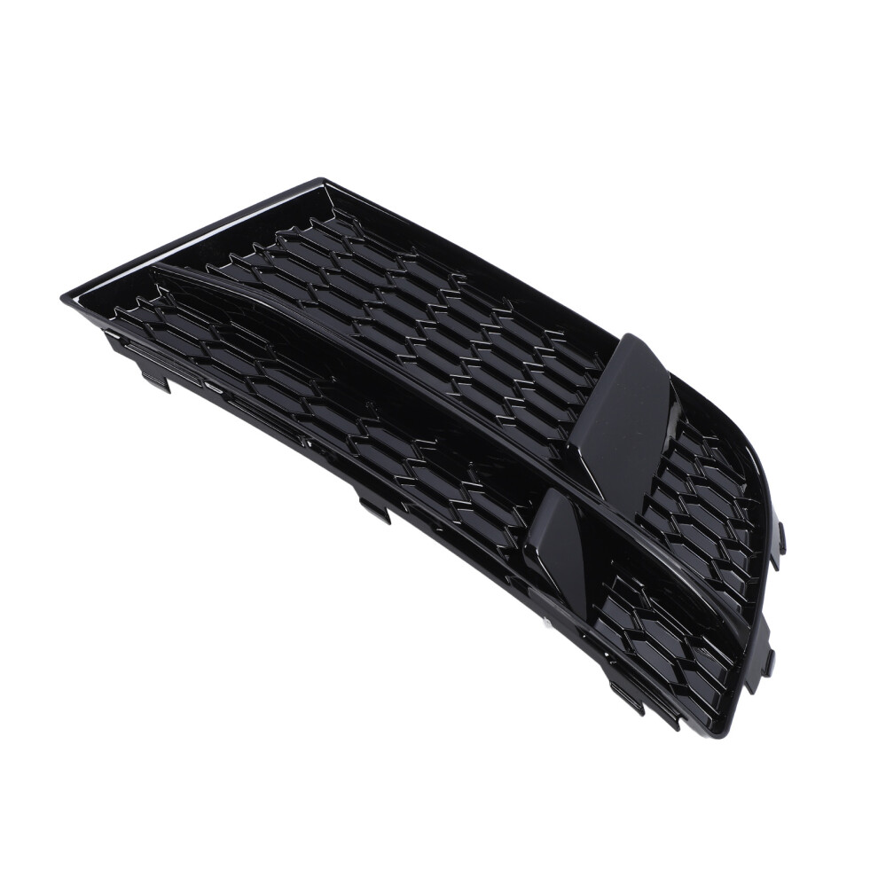 Glossy Front Bumper Fog Grille For A3 8V Sedan 2016-2020 Black/Light 4971388199920