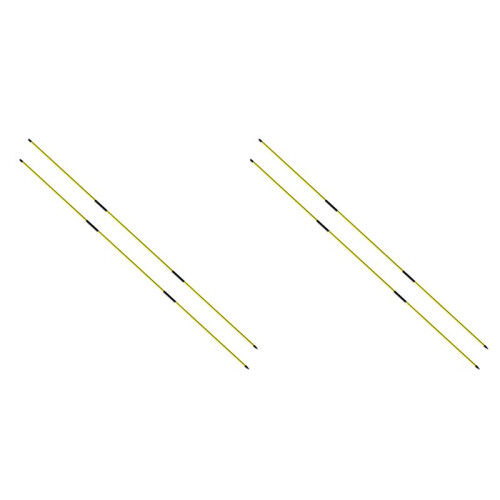 Alignment Sticks Training Aid 4 Pack,3-Section 48 Inch  Swing Trainers Foldable Practice Rods Aiming Sticks