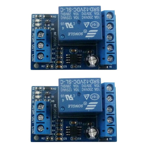 2X 2 in 1 Pump pour Water Automatic Controller DC12V Liquid Level Sensor  Relay Module