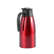2X Red 304 Stainless Steel 2L Thermal Flask Vacuum Insulated Water Pot Coffee Tea Milk Jug Thermal Pitcher for Home