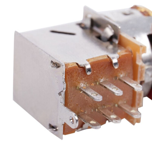 6X Guitar Pots 500K Short Split Shaft Audio Taper Push/Pull Potentiometer 2