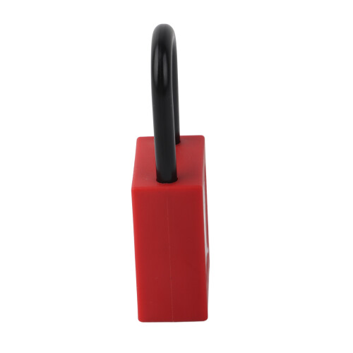 Red Nylon Safety Padlock, 8.3x3.7x2cm, Durable Lockout Tool 2