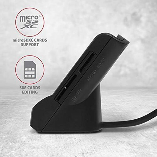 Chipkartenleser - AXAGON - CRE-SM2 - USB 2.0 - Innen - Schwarz 1
