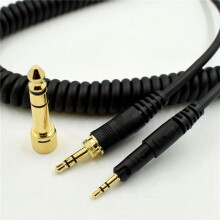 2X Ersatz Audio Kabel für  ATH M50X M40X Kopfhörer Schwarz 23 AugT2