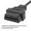 OBD2 to Cigarette Lighter Adapter Cable Auto Emergency Power Memory Saver 7