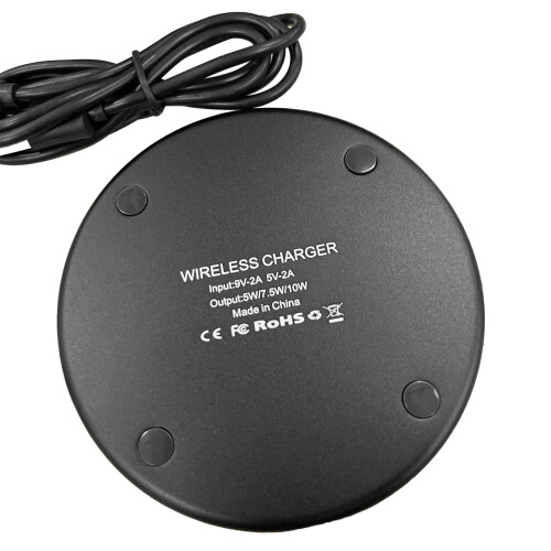 10W Fast Wireless Charging Pad for Android, Black, 300g 2