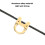Archery Metal D Loop U Shape Ring Aluminum Alloy Gold 7g Archery Accessory 8