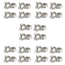 40 Pcs R188 KK Rolamento de AçO com Velocidade Responsiva de Alto Carbono e Cromo Rolamentos de AçO R188 U para Modelos Yoyos