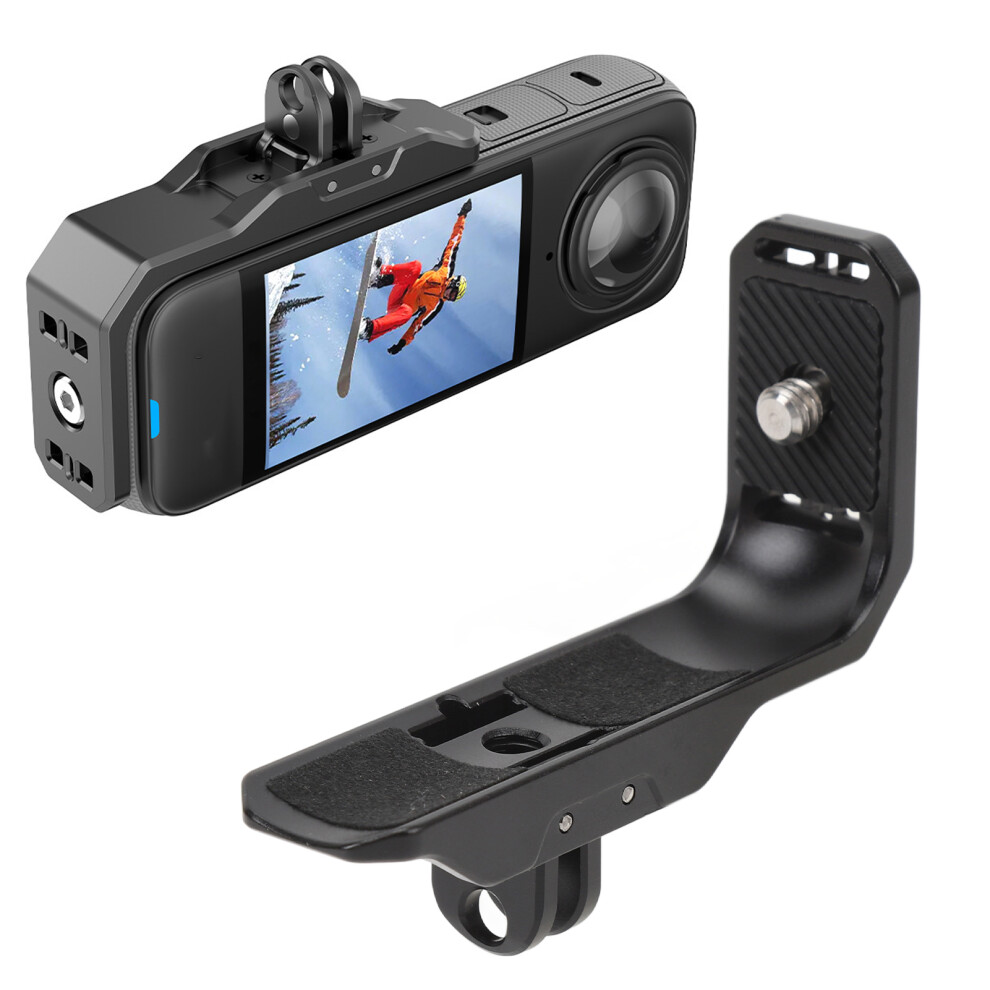 Aluminum Alloy Horizontal Action Camera Mount For X4 With Silicone Pad 9361388173443