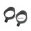 Square Motorcycle Side Mirror, Clear Wide Angle, 38mm Fit, Black 5