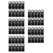 5Sets Black Cable Clips for Indoor and Outdoor Rope Light Installation
