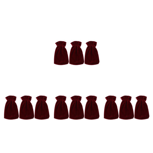 12Pcs Piano Pedal Covers Red Protective 2