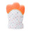 Orange Baby Teething Glove Safe Silicone 1