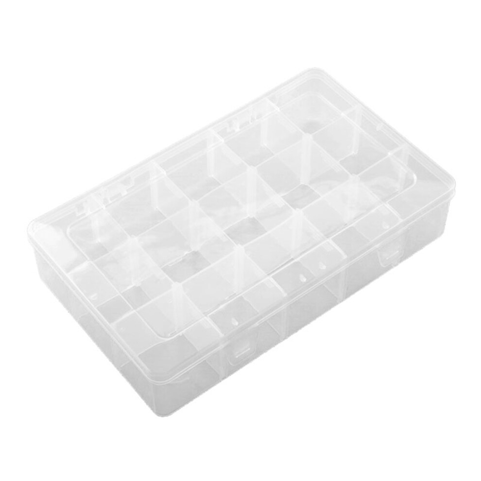 Multipurpose Storage Solution Plastic Organizer Box, Clear Storage Container With Adjustable Dividers, Portable Compartment Organizer For Home And 9557311108716