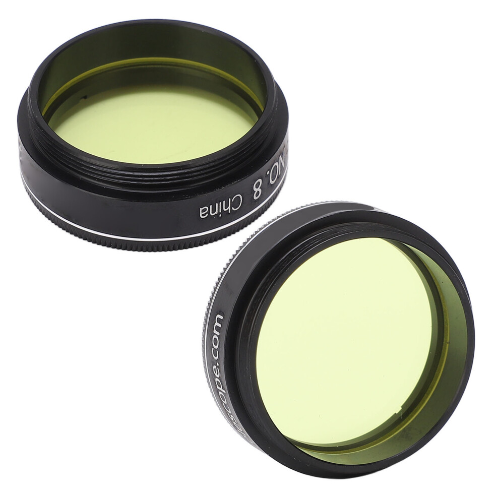 1.25In Clear Telescope Filter For 1.25 Inch Eyepiece With Storage Yellow 9361388202730